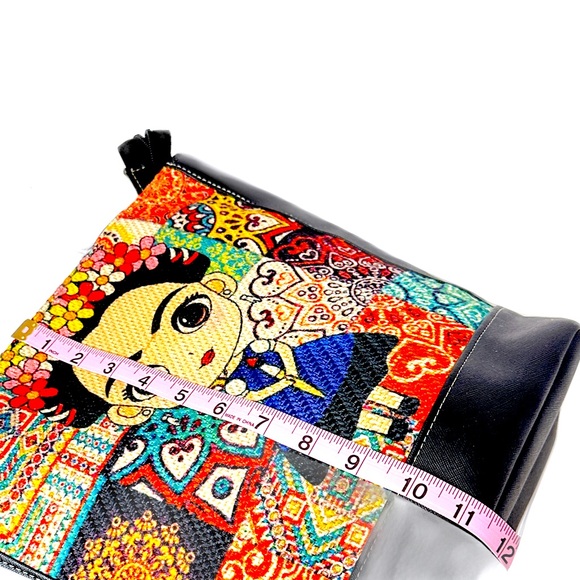 UNIQUE Rare Frida Kahlo Tote Bag Colorful Pop Art - Picture 4 of 6